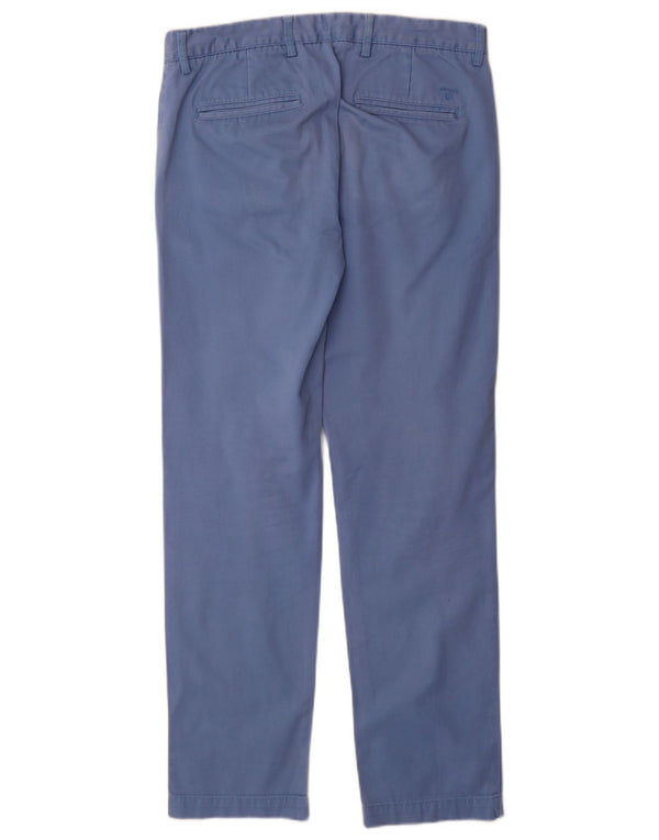Ανδρικό παντελόνι Gant Soho Low Waist Slim Chino W32 L32 Μπλε βαμβακερό