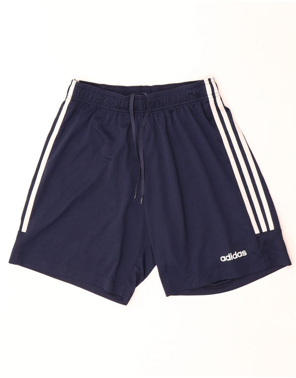 Adidas Mens Climalite Sport Shorts Medium Navy Blue Polyester