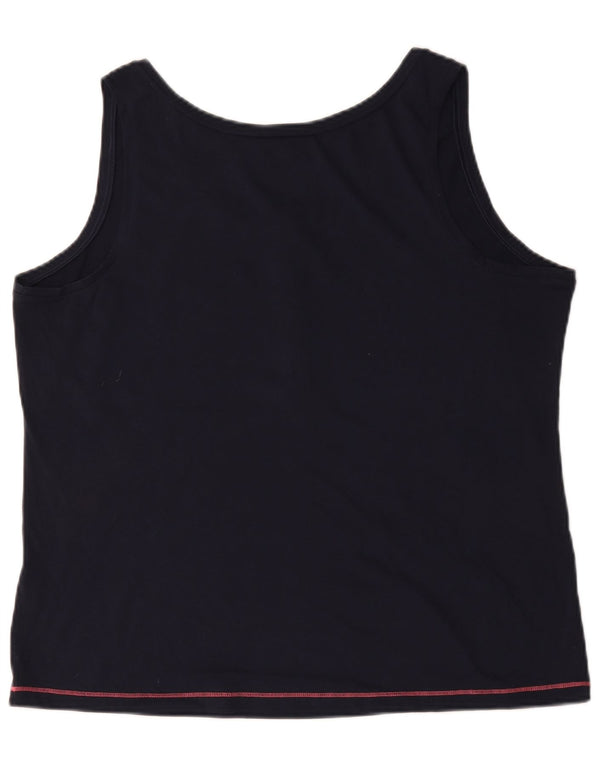 Jack Wolfskin Camiseta sin mangas para mujer UK 40 XL Algodón azul marino