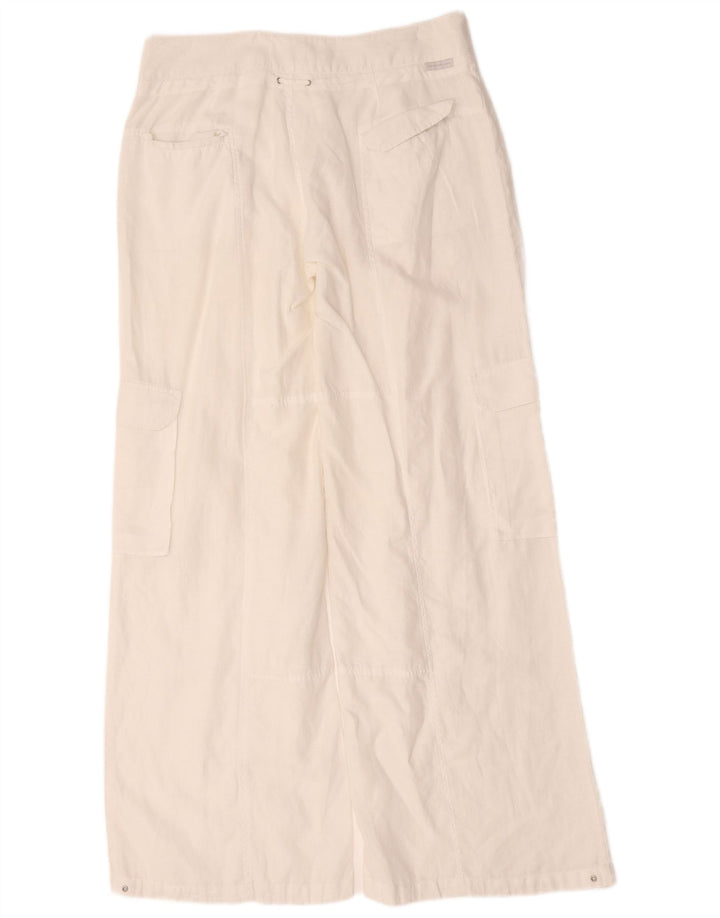 Calvin Klein Womens Wide Leg Cargo Trousers W36 L34 White