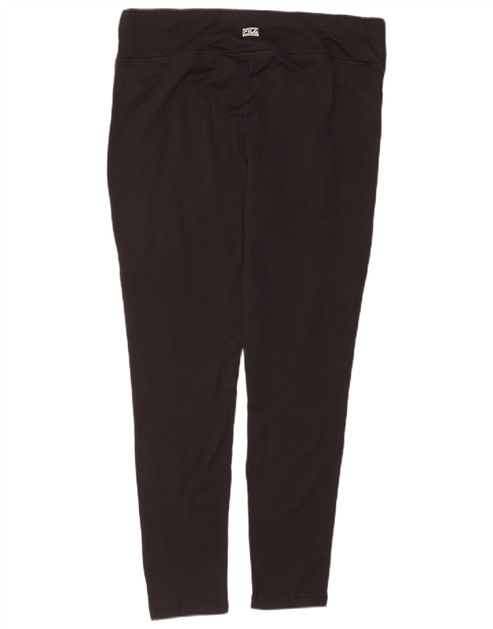 Fila Dame Leggings UK 18 XL Sort Polyester