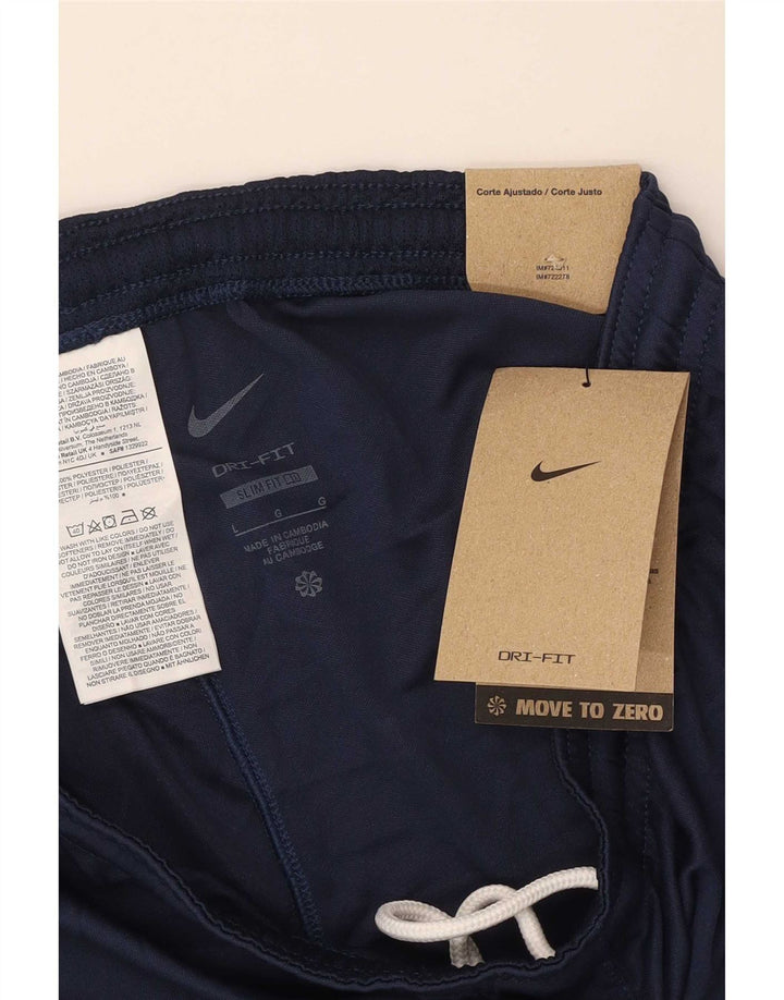 Nike Mens Dri Fit Sport Shorts Large Navy Blue Polyester