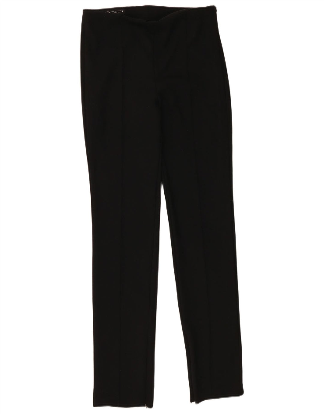 Zara Womens Slim Casual Trousers Small W26 L33 Black