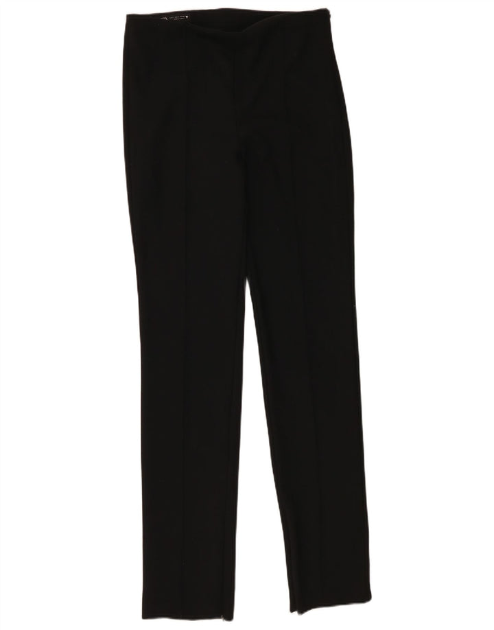 Zara Womens Slim Casual Trousers Small W26 L33 Black