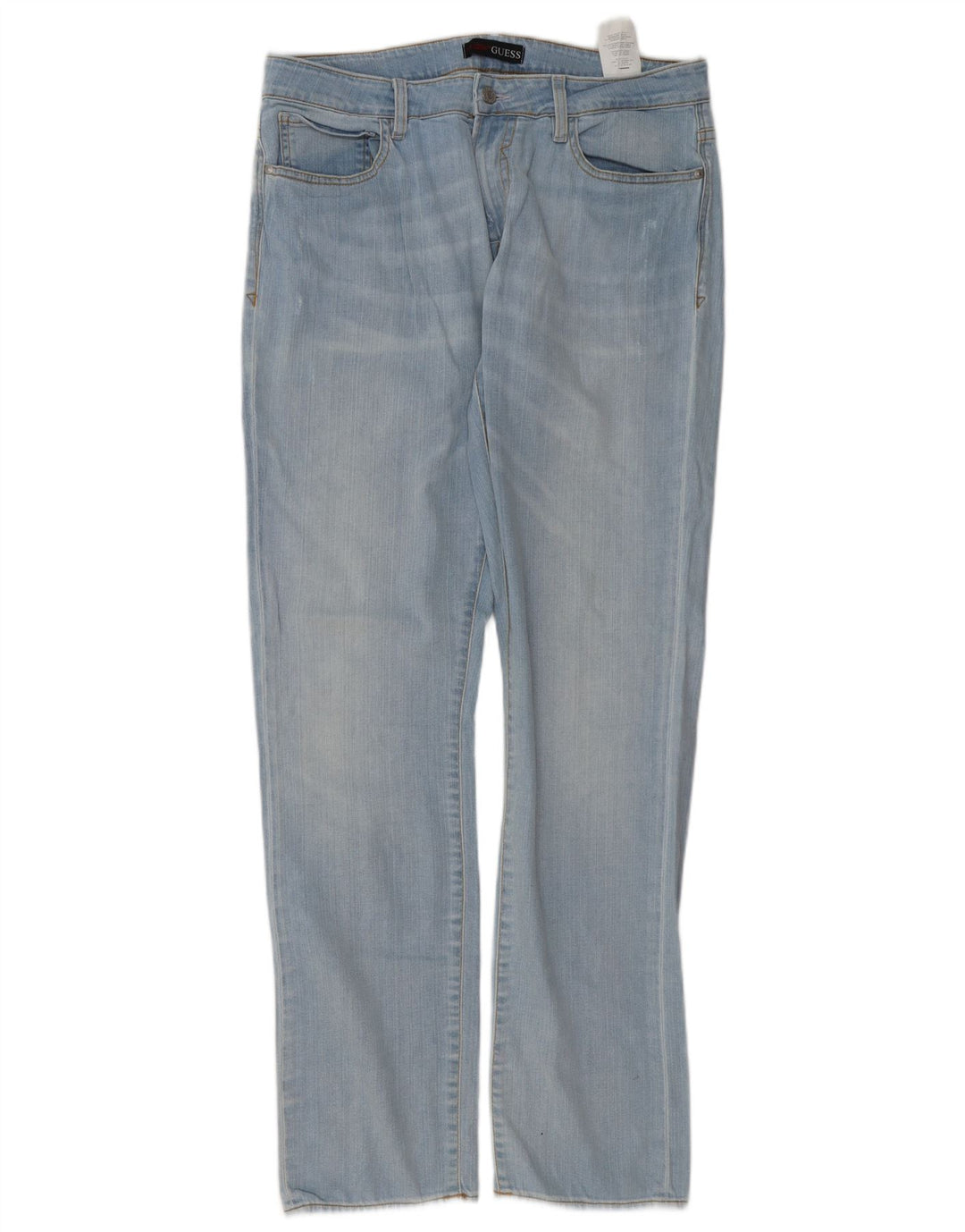 Guess Straight Jeans til mænd W34 L34 Blå Bomuld