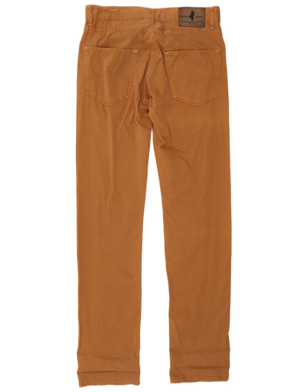 Marlboro Classics Mens Regular Straight Casual Trousers W30 L34 Brown