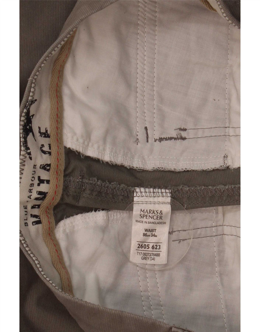 Marks & Spencer Herre vintage bermudashorts W32 mellemgrå bomuld