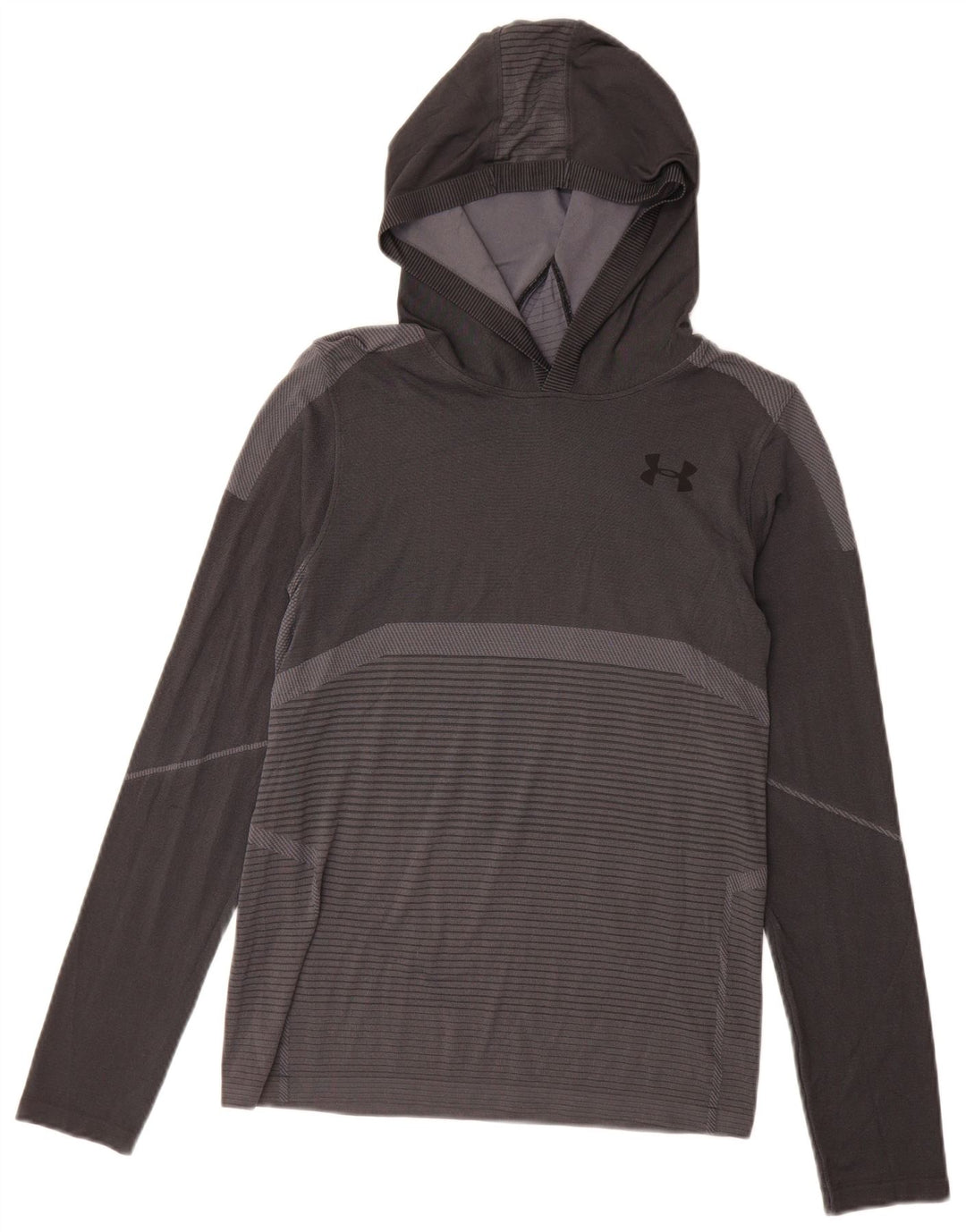 Under Armour Graphic Top Manches Longues Garçon 11-12 ans Grand Gris Rayé
