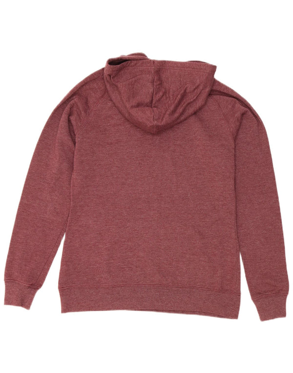 The North Face Pull à capuche graphique pour femme UK 10 Petit coton bordeaux