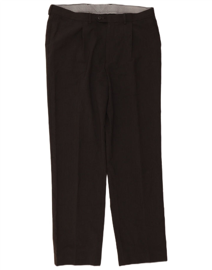 Calça masculina Marks & Spencer Pegged Suit W36 L33 cinza poliéster