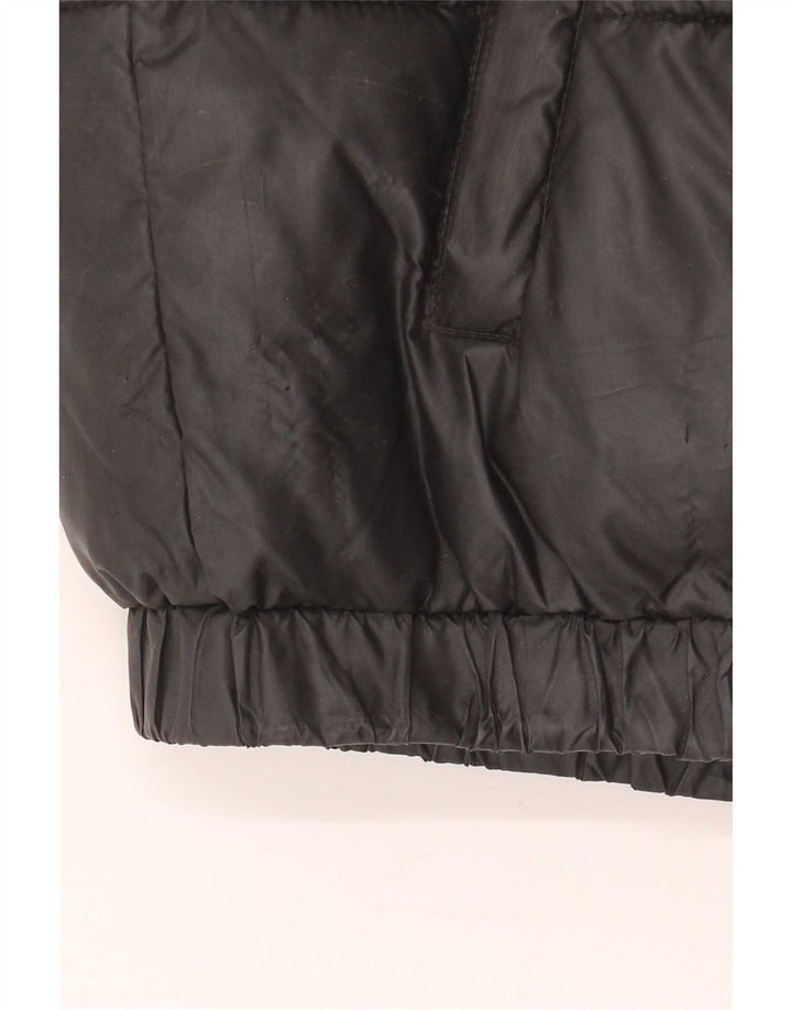 Chaqueta acolchada extragrande con capucha para mujer Ellesse UK 42 Poliéster negro mediano