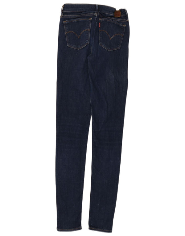 Женские джинсы скинни Levi's W26 L32 Темно-синие, хлопок