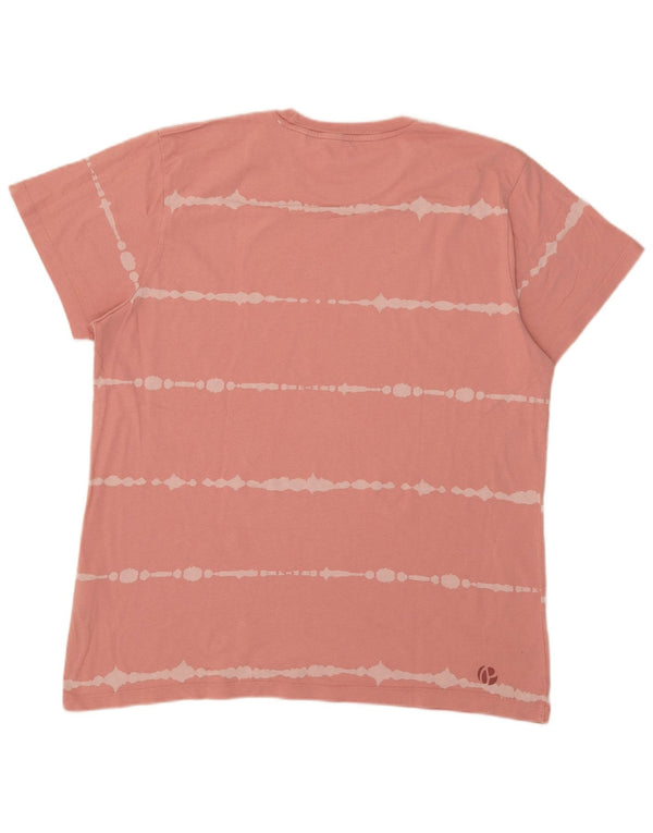 PEPE Jeans Regular T-Shirt Top XL Pink Stribet Bomuld
