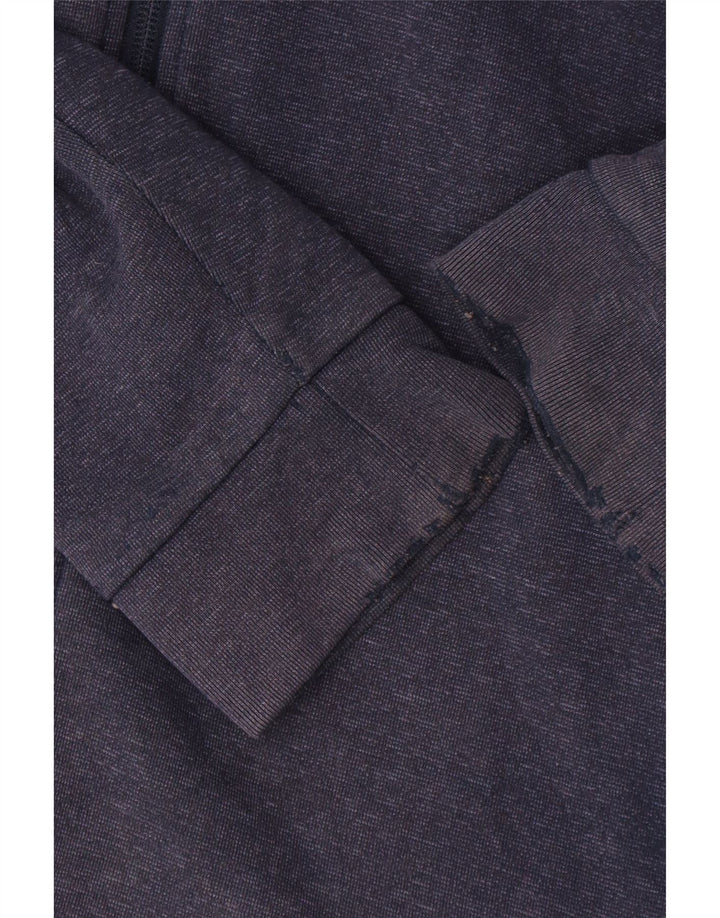 Adidas Mens Zip Hoodie Sweater Medium Navy Blue Cotton