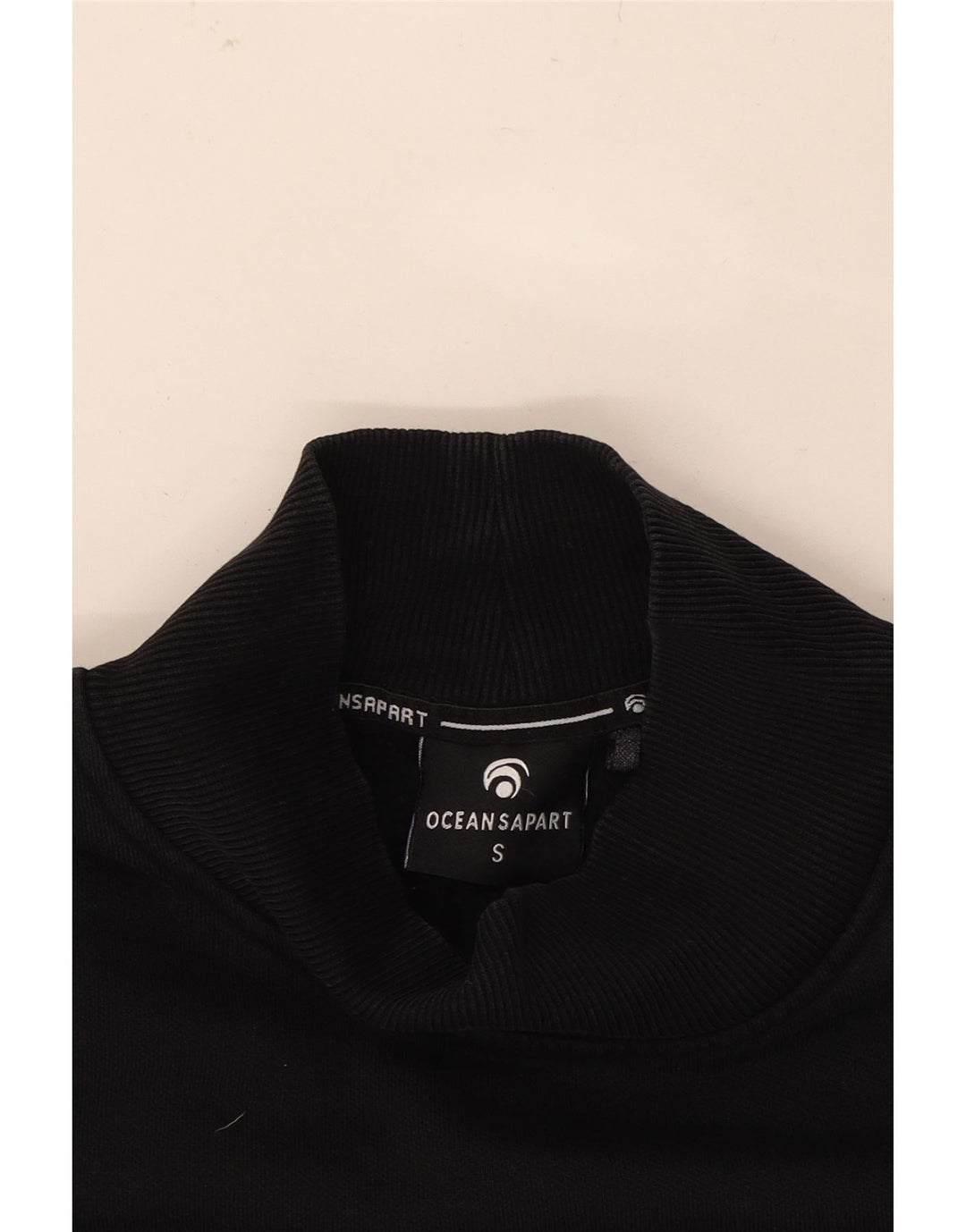 OCEANSAPART Womens Oversized Sweatshirt Jumper UK 10 Small Black Cotton Vintage Oceansapart and Second-Hand Oceansapart from Messina Hembry 