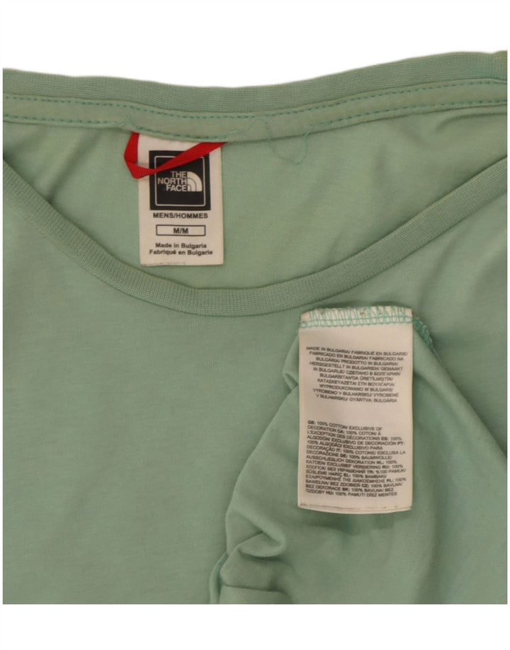 The North Face Mens T-Shirt Top Medium Green Cotton