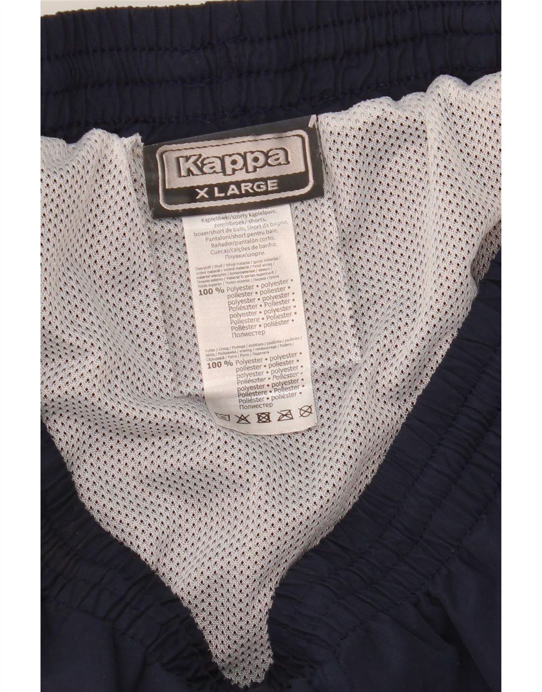 KAPPA Mens Sport Shorts XL  Navy Blue Polyester
