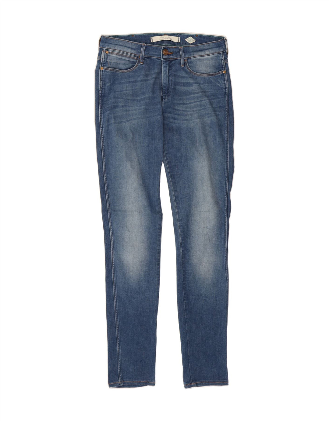 WRANGLER Womens Skinny Jeans W26 L30 Blue Vintage Wrangler and Second-Hand Wrangler from Messina Hembry 