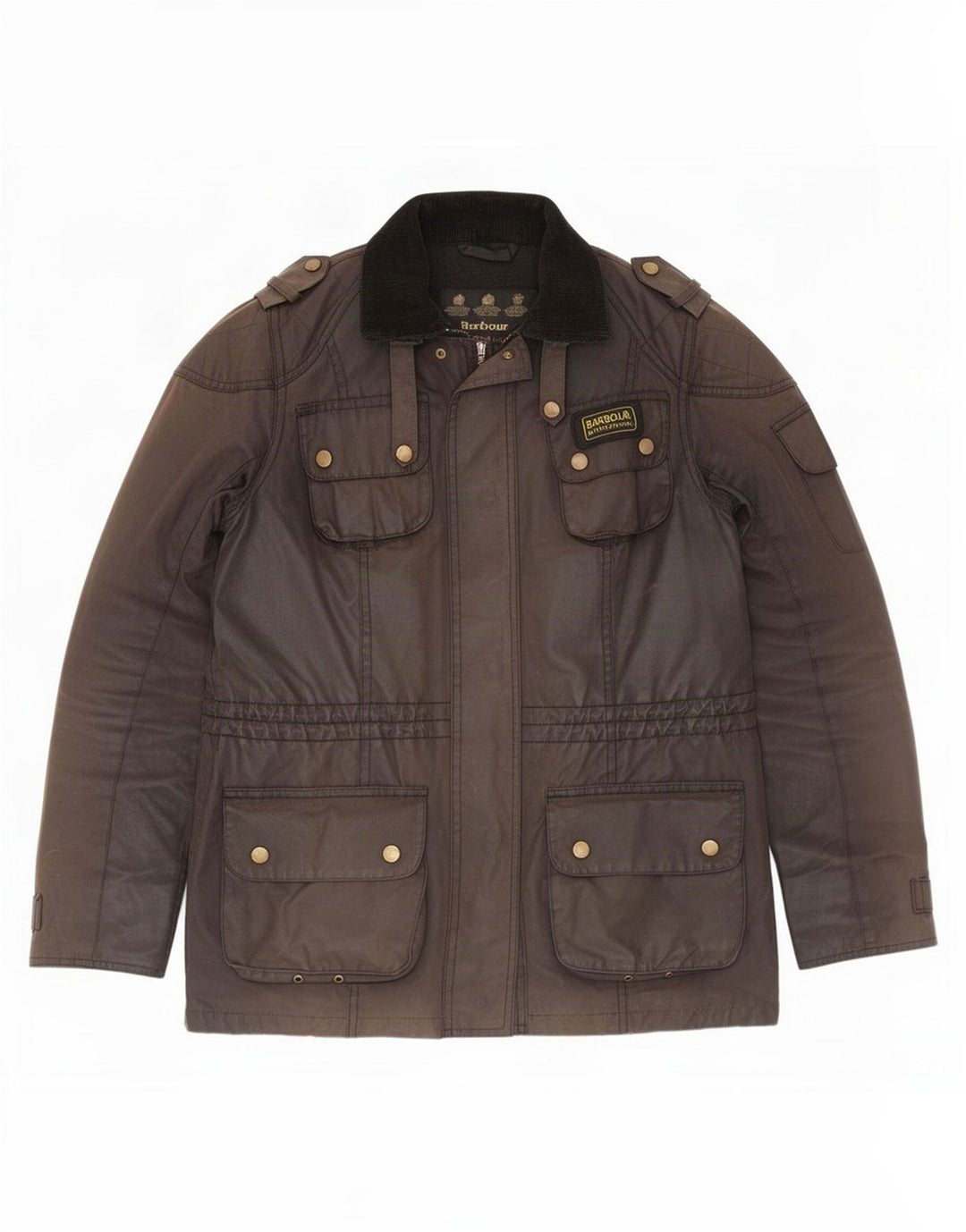 Giacca da donna in cotone cerato Barbour UK 10 piccola marrone