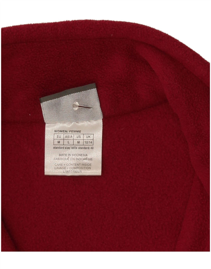 Jack Wolfskin Dame Fleecejakke UK 12/14 Medium Burgundy Polyester