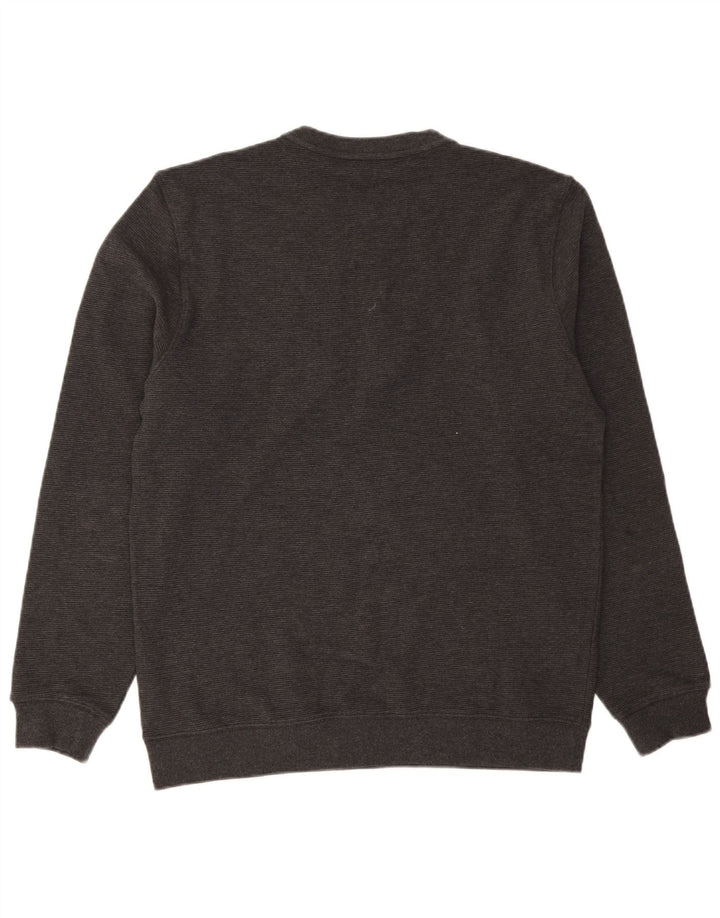 TOMMY HILFIGER Mens Graphic Sweatshirt Jumper Medium Grey Colourblock