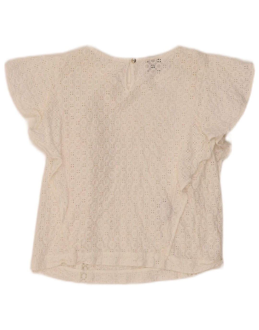 PINKO Womens Crop Blouse Top UK 8 Small White