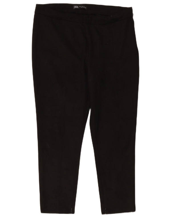 Zara Pantalon court fuselé pour femme 2XL W34 L25 Polyester noir
