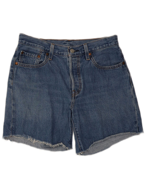 Levi's Womens 501 denimshorts W27 Små blå bomuld