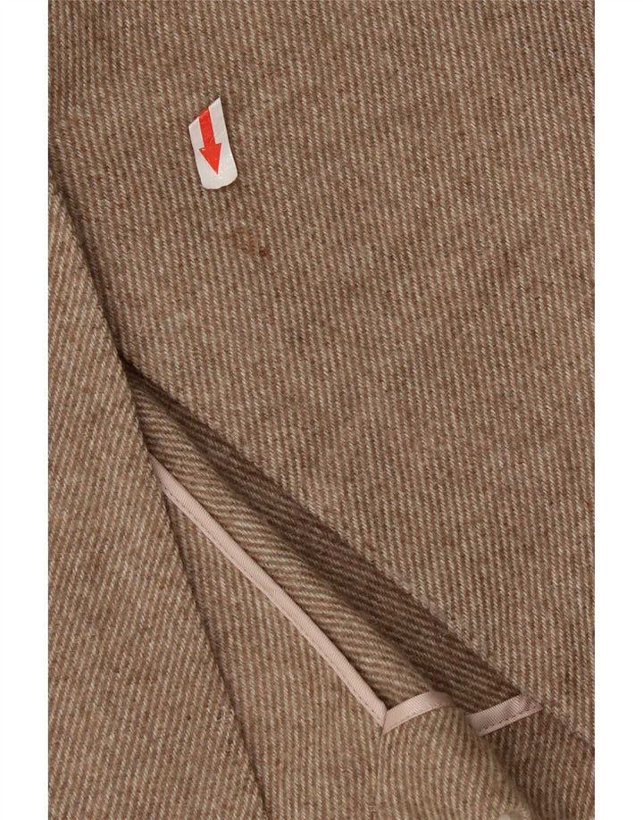 Jaqueta blazer feminina Massimo Dutti com 1 botão Reino Unido 12 médio bege