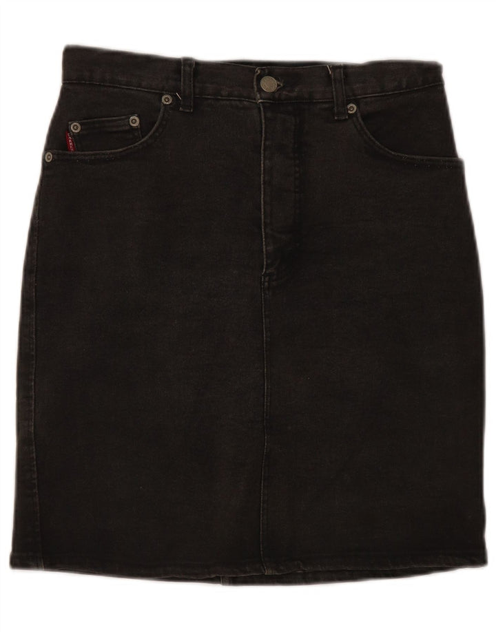 Fusta de blugi pentru femei CARRERA W28 bumbac negru mediu