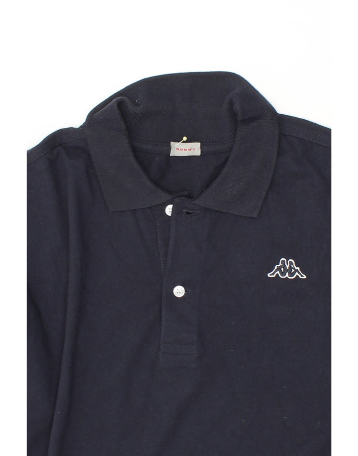 KAPPA Mens Polo Shirt Large Navy Blue Cotton Vintage Kappa and Second-Hand Kappa from Messina Hembry 