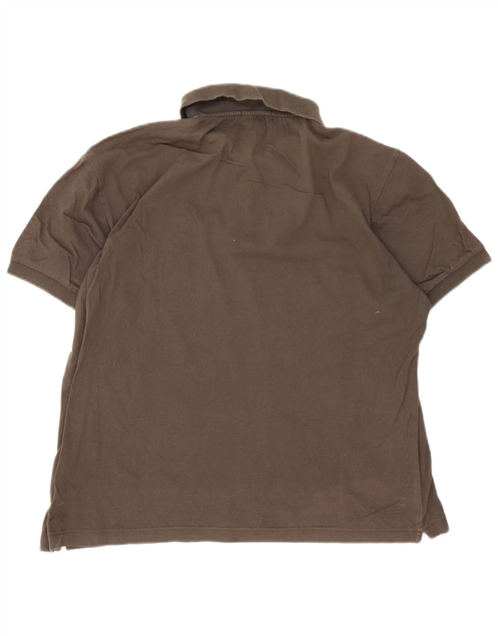 Męska koszulka polo Sergio Tacchini IT 50, bawełniana, średnio brązowa