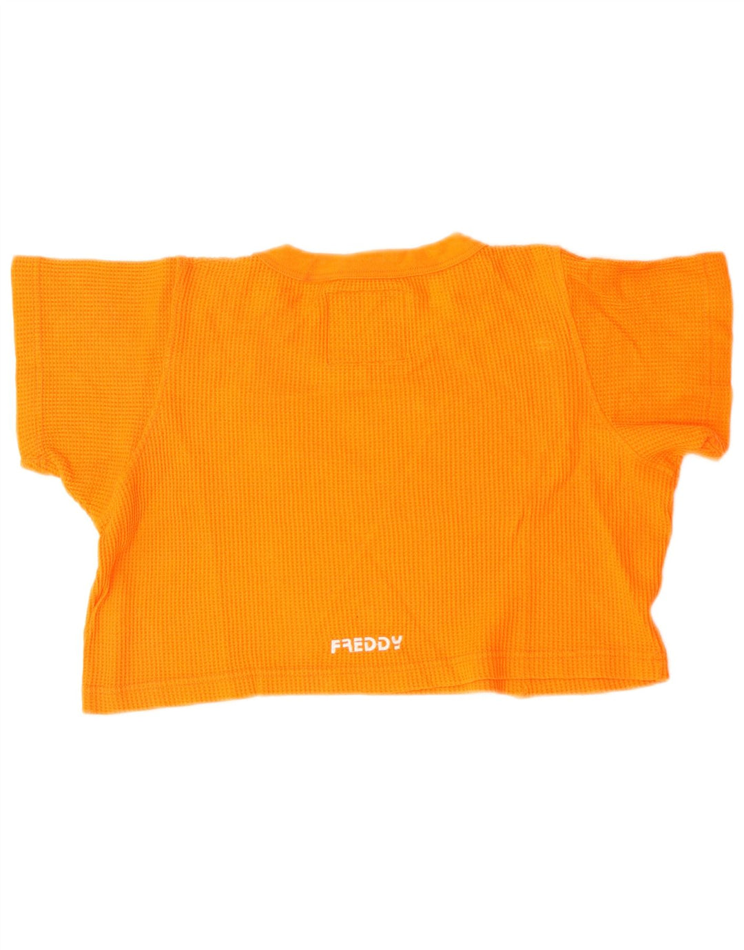 FREDDY Womens Crop T-Shirt Top UK 16 Large Orange