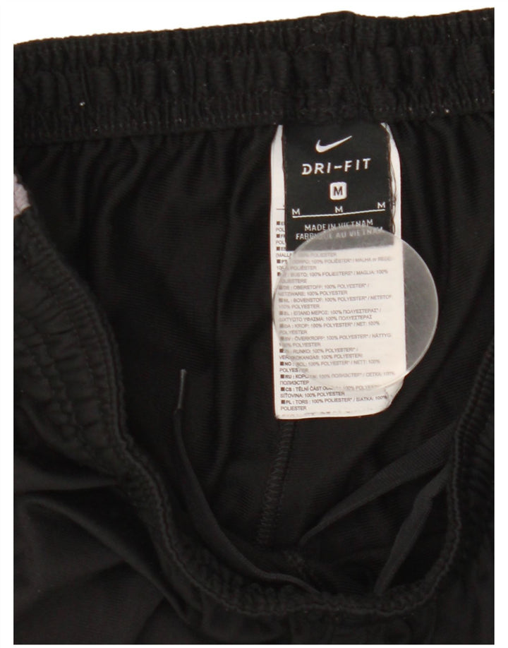 Nike Mens Tracksuit Trousers Medium  Black Colourblock Polyester Sports