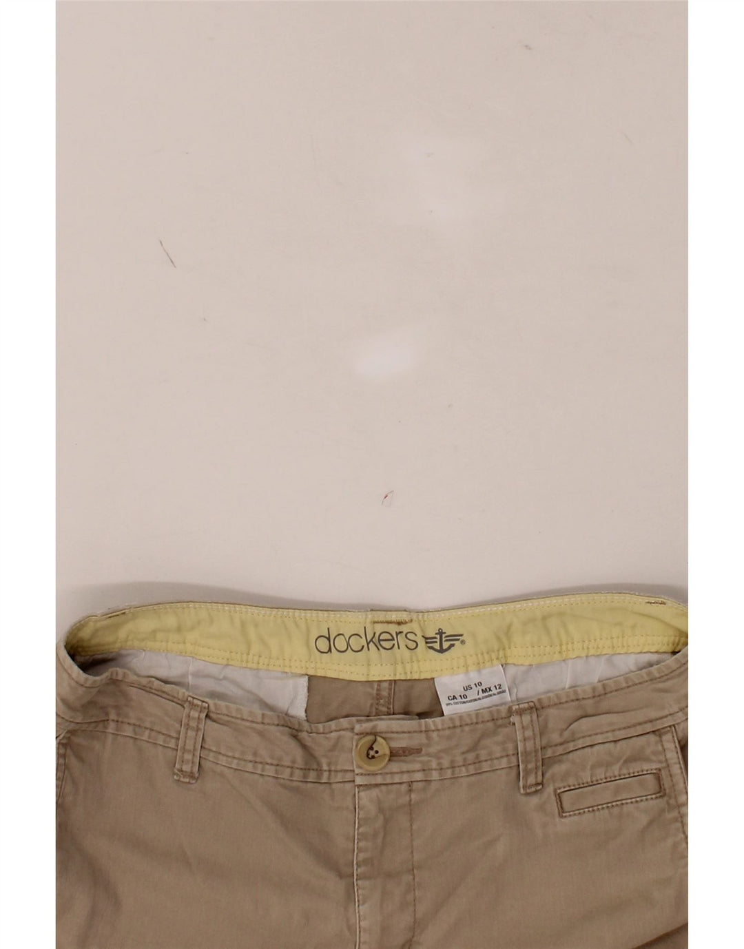 DOCKERS Womens Chino Shorts US 10 Large W32 Brown Cotton Vintage Dockers and Second-Hand Dockers from Messina Hembry 
