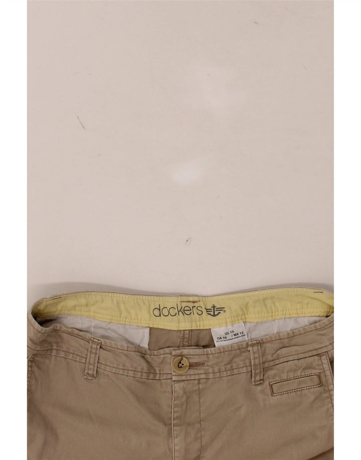 DOCKERS Womens Chino Shorts US 10 Large W32 Brown Cotton Vintage Dockers and Second-Hand Dockers from Messina Hembry 