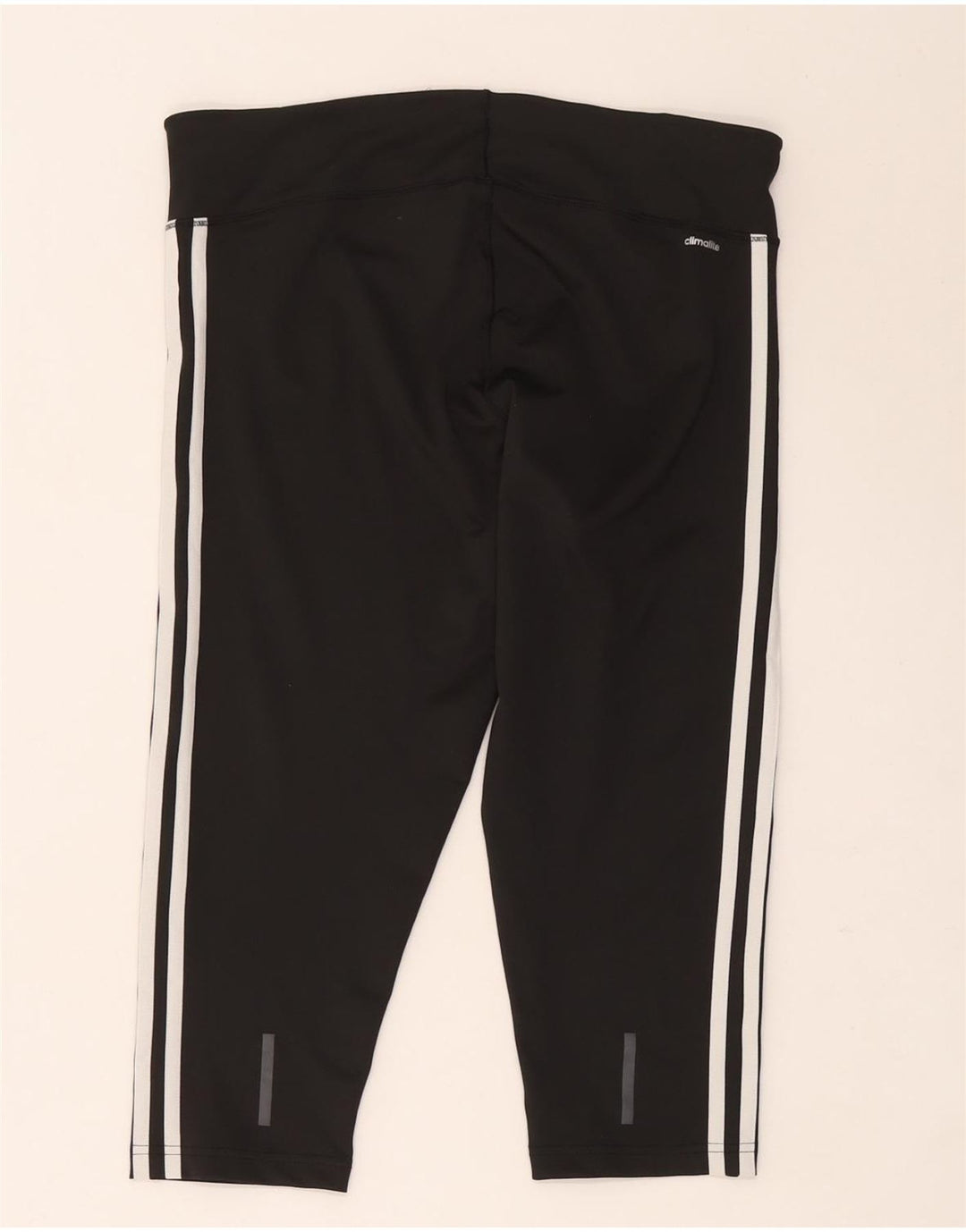 Adidas Womens Climalite Capri Leggings UK 16/18 Large  Black Polyester
