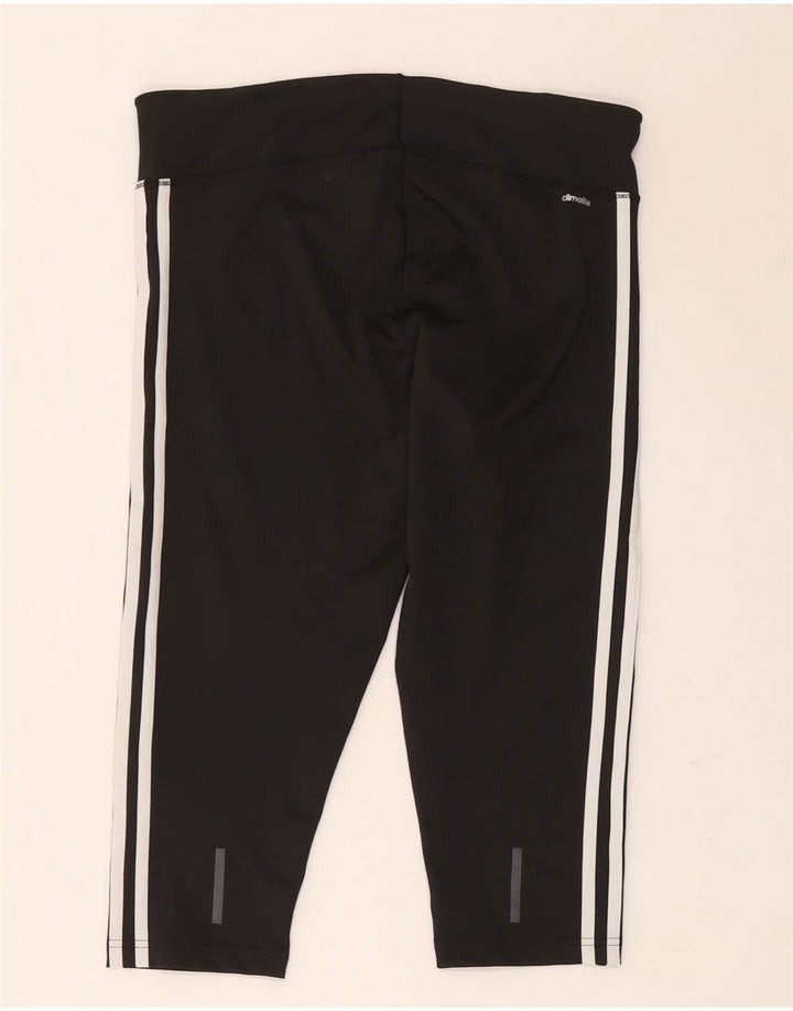 Adidas Womens Climalite Capri Leggings UK 16/18 Large  Black Polyester