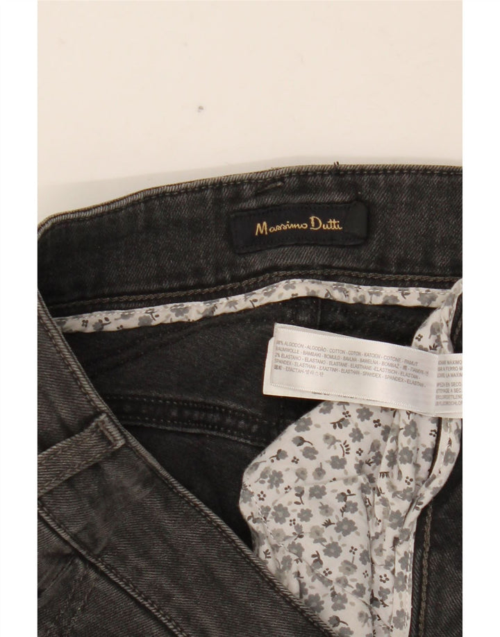 Massimo Dutti Womens Slim Jeans W29 L33 Grey Cotton