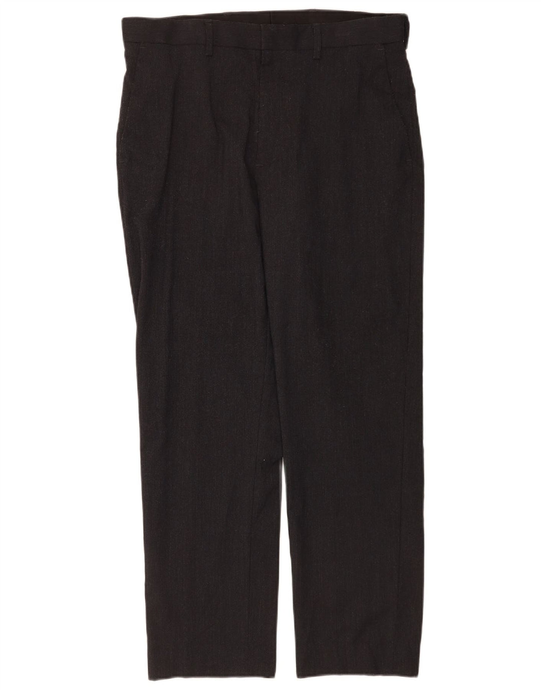 Marks & Spencer Mens Straight Chino Trousers W32 L29 Grey Flecked