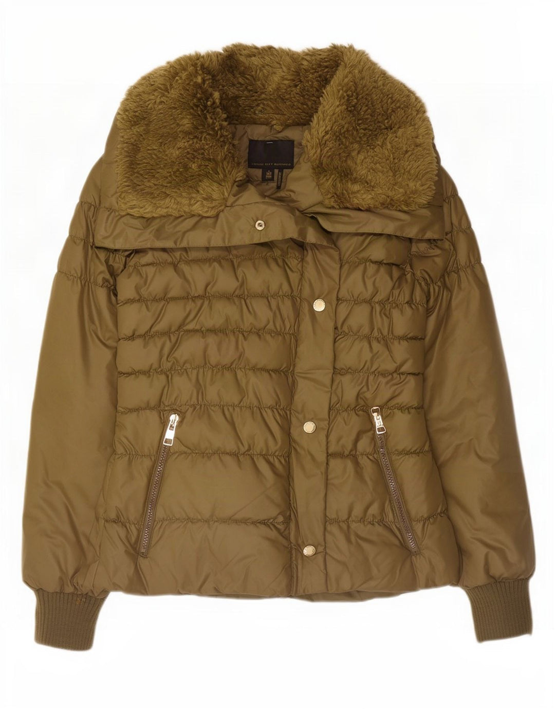Buffalo Γυναικείο μπουφάν με επένδυση UK 12 Medium Khaki Polyester