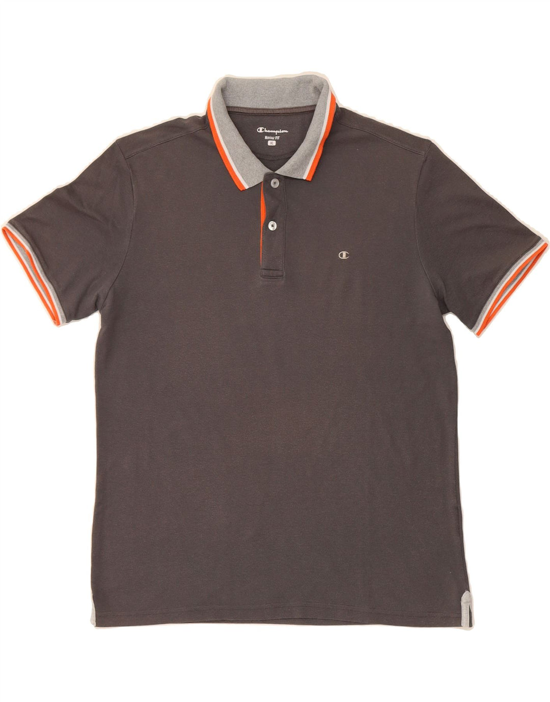 CHAMPION Mens Heritage Fit Polo Shirt XL Grey Vintage Champion and Second-Hand Champion from Messina Hembry 
