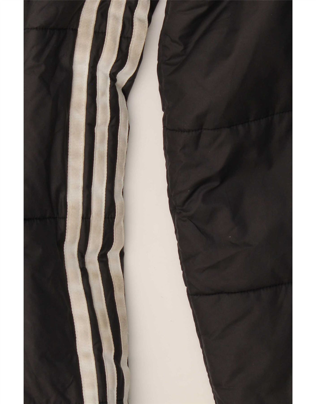 Jachetă căptușită cu glugă Adidas pentru femei UK 12 Poliester mediu negru