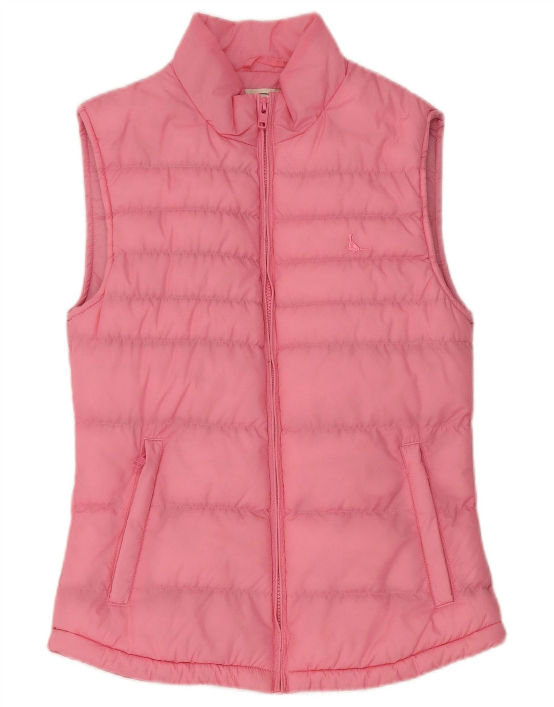 Jack Wills Womens Padded Gilet UK 8 Small Pink Nylon