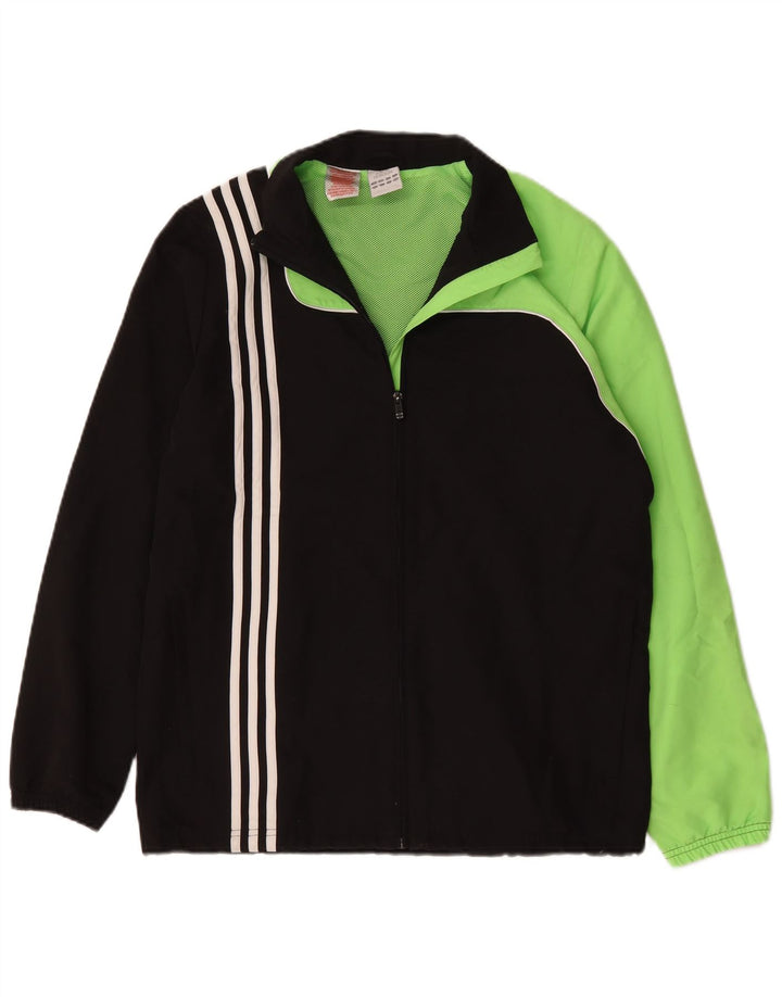 Adidas dragedragt topjakke til drenge 15-16 år sort farveblok polyester