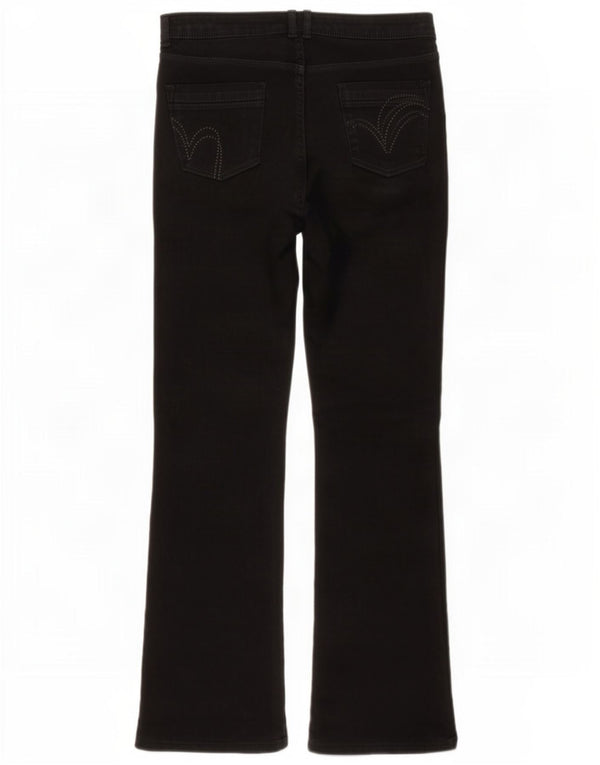Marks & Spencer Damen Per Una Bootcut Jeans UK 14 Large W32 L30 Schwarz