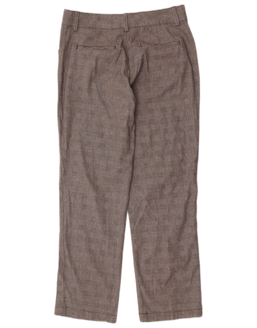 LEE Womens Relaxed Fit Casual Trousers US 8 Medium W32 L29 Grey Check