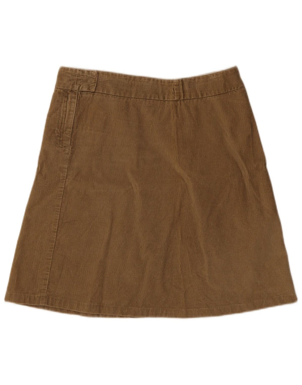 Benetton Womens Corduroy Nederdel Large W32 Beige