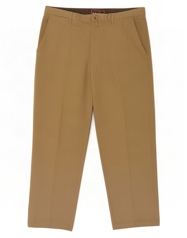 Marlboro Classics Pantaloni chino largi pentru bărbați EU 58 4XL W38 L28 Bej