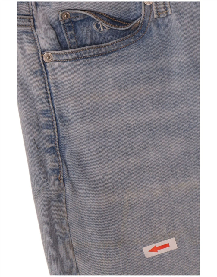 Calvin Klein Womens Slim Jeans W30 L27 Blue Cotton